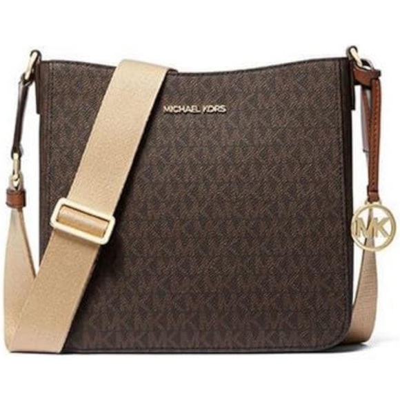 Michael Kors Small Leather Crossbody Bag - Brown NWT - Picture 1 of 4